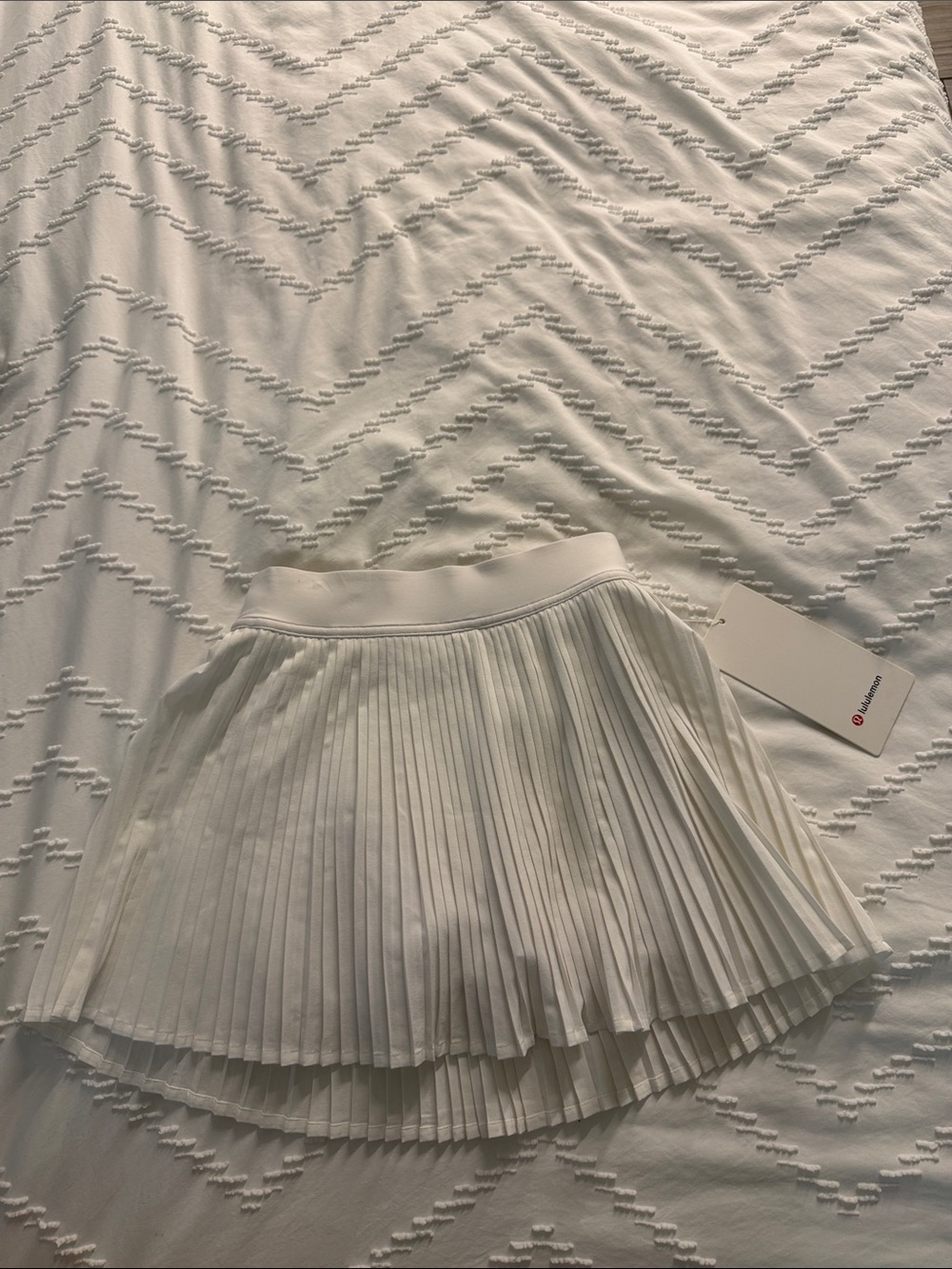 lululemon athletica White Pleated Skater Skirt
